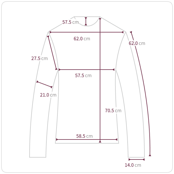 Size chart illustration