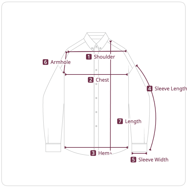 Size chart illustration