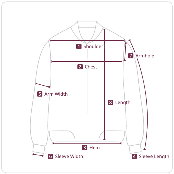Size chart illustration