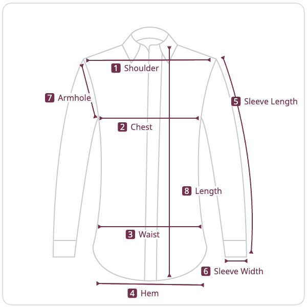 Size chart illustration