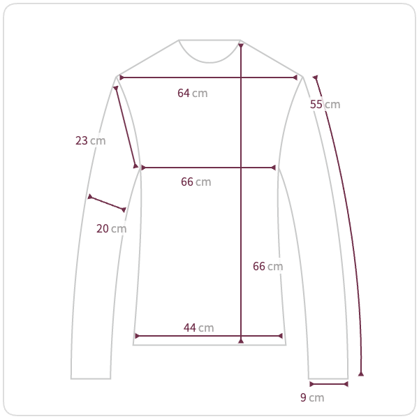 Size chart illustration