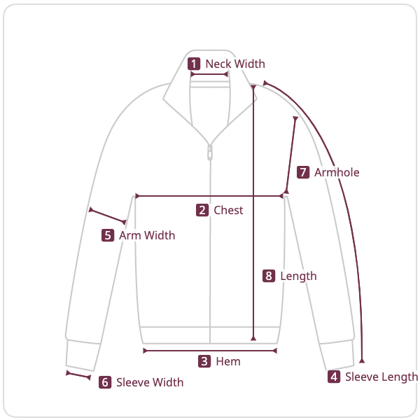 Size chart illustration