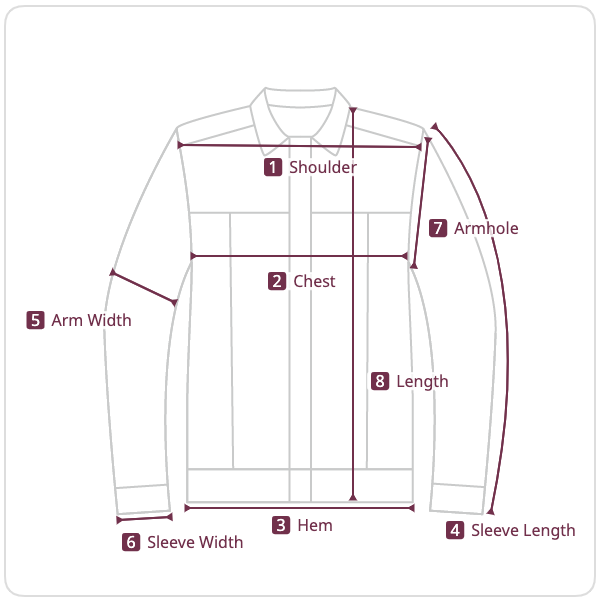 Size chart illustration