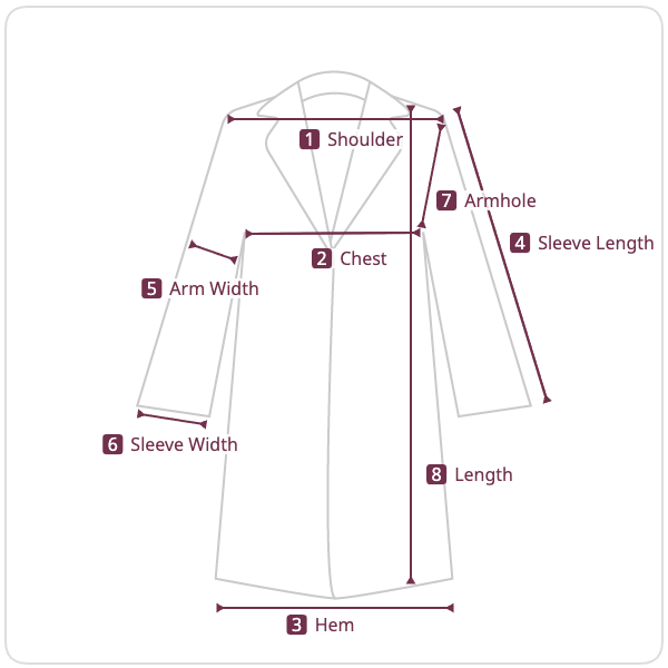 Size chart illustration