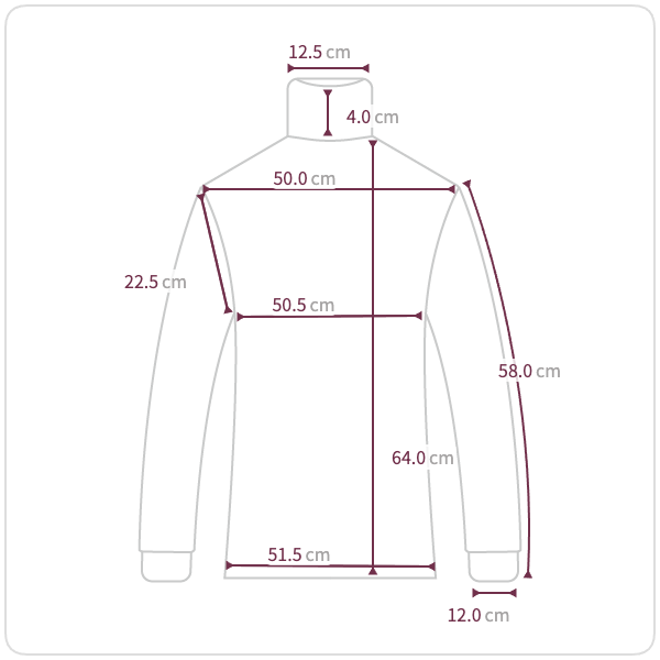 Size chart illustration