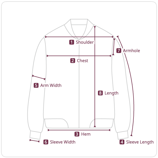 Size chart illustration