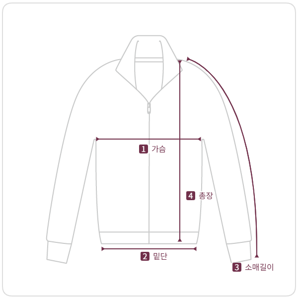 W) Lawton Collar Track Zip-up Jacket - Art Black