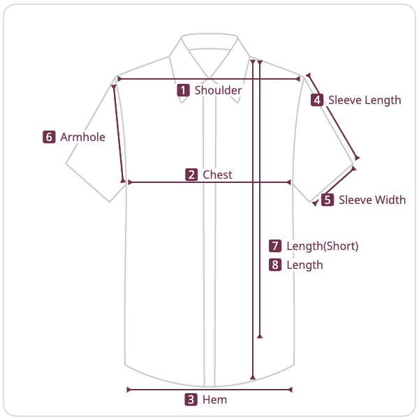 Size chart illustration