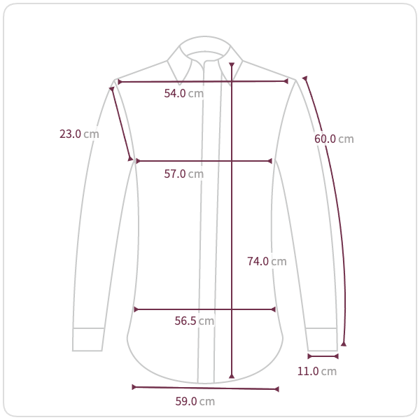 Size chart illustration