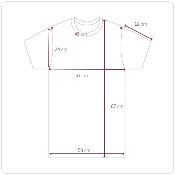 RONRON HEART LAUREL OVER FIT T SHIRT SOFT BLUE