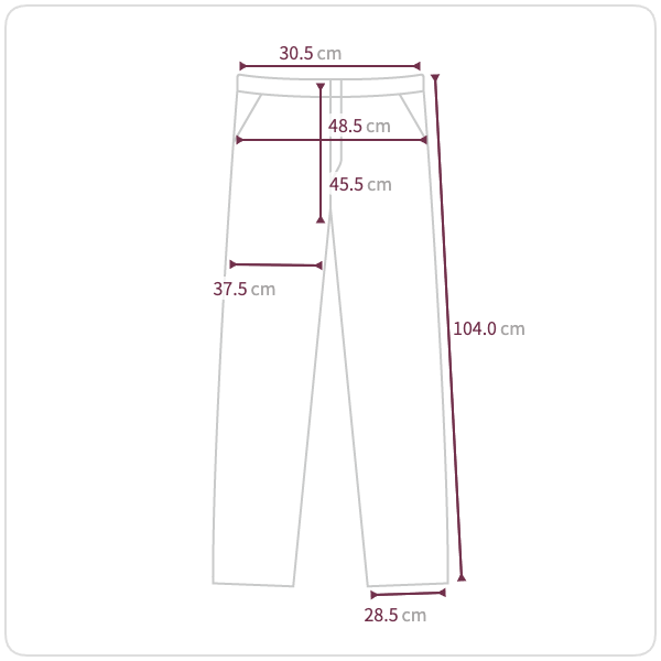 Size chart illustration