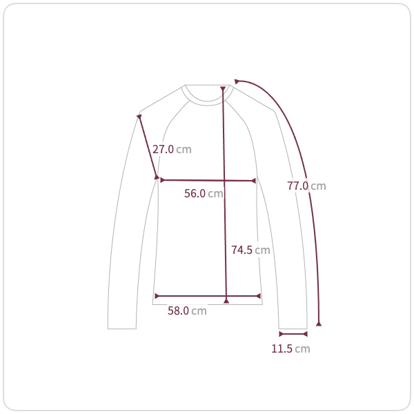 Size chart illustration