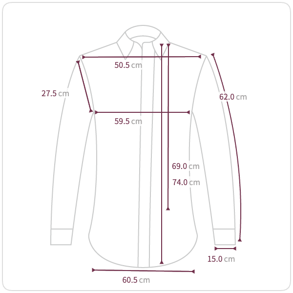 Size chart illustration