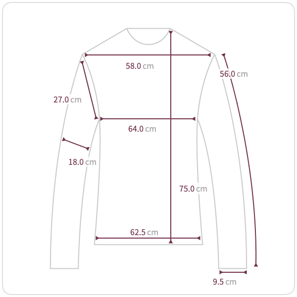 Size chart illustration