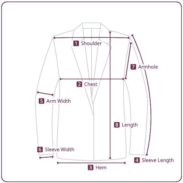 Size chart illustration