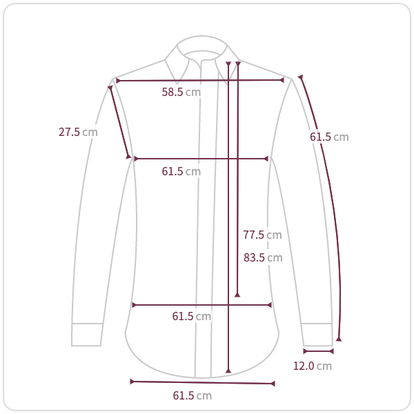 Size chart illustration
