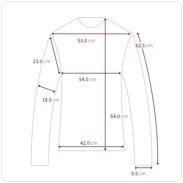 Size chart illustration