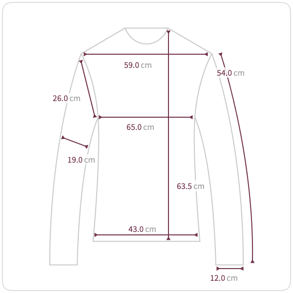 Size chart illustration