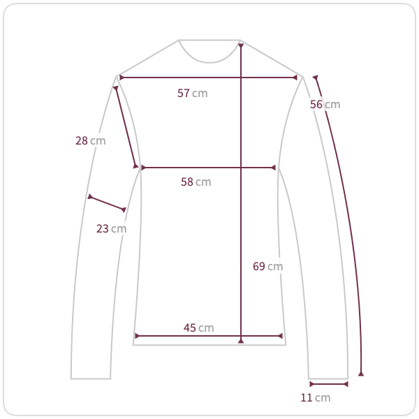 Size chart illustration