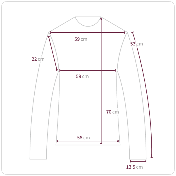 Size chart illustration