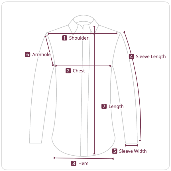 Size chart illustration