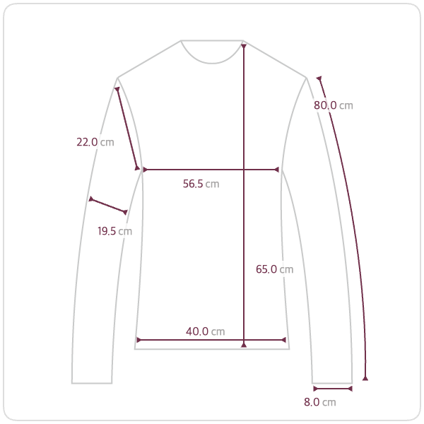 Size chart illustration
