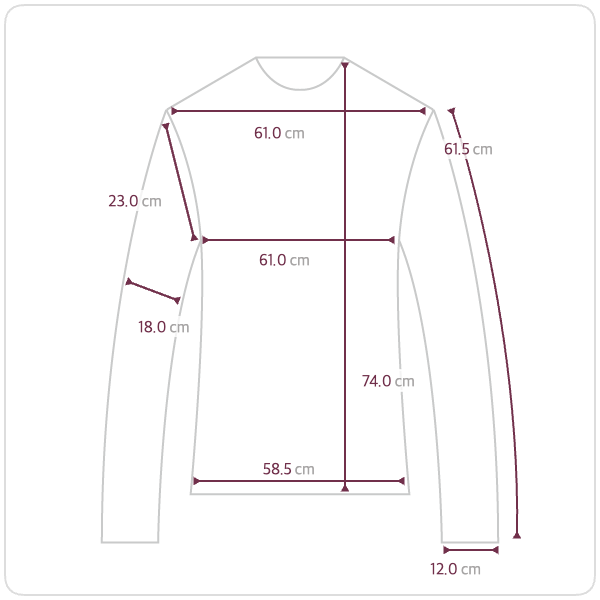 Size chart illustration
