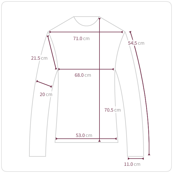 Size chart illustration