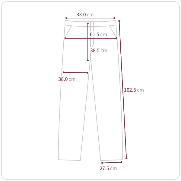 Size chart illustration